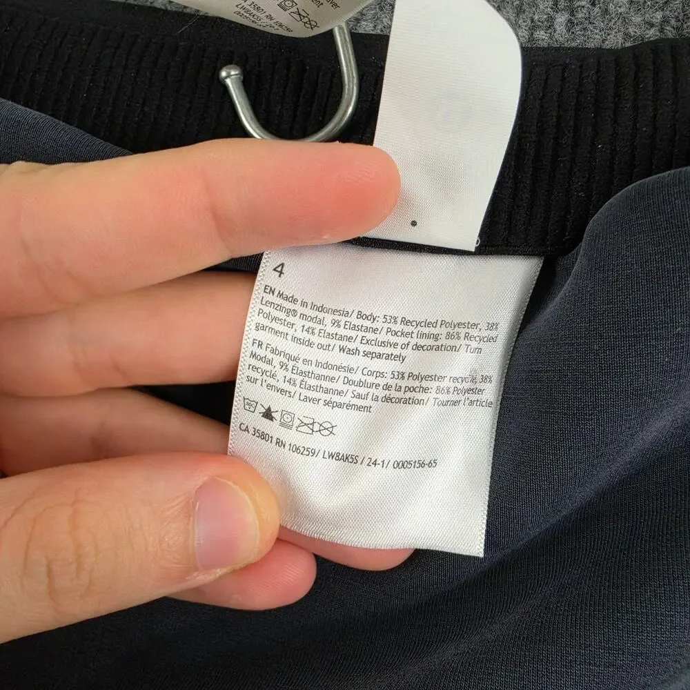 Lululemon Skirt Womens 4 Softstreme High Rise Midi Gray Sporty Chic Minimalist